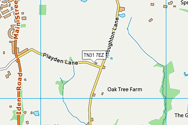 TN31 7EZ map - OS VectorMap District (Ordnance Survey)