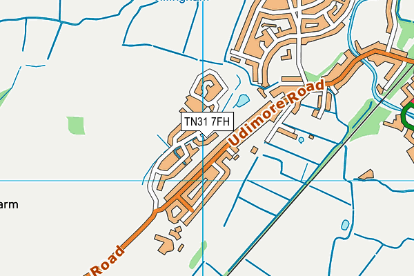 TN31 7FH map - OS VectorMap District (Ordnance Survey)