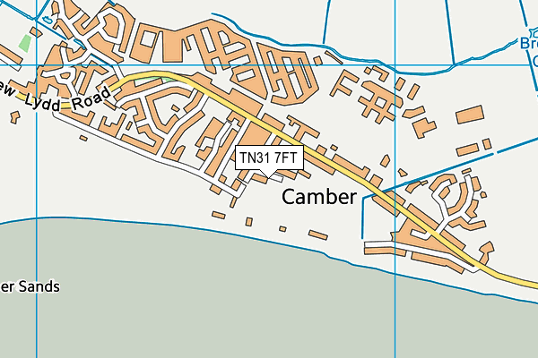 TN31 7FT map - OS VectorMap District (Ordnance Survey)