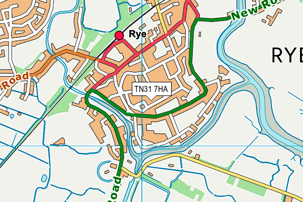 TN31 7HA map - OS VectorMap District (Ordnance Survey)