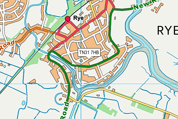TN31 7HB map - OS VectorMap District (Ordnance Survey)