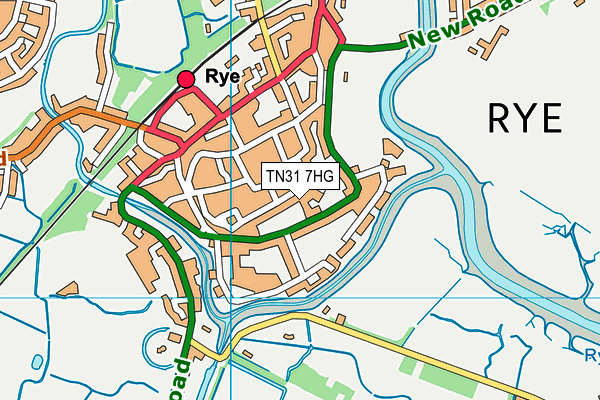 TN31 7HG map - OS VectorMap District (Ordnance Survey)
