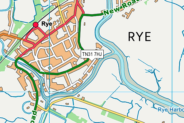 Map of PIZZA & PROSECCO RYE LTD at district scale