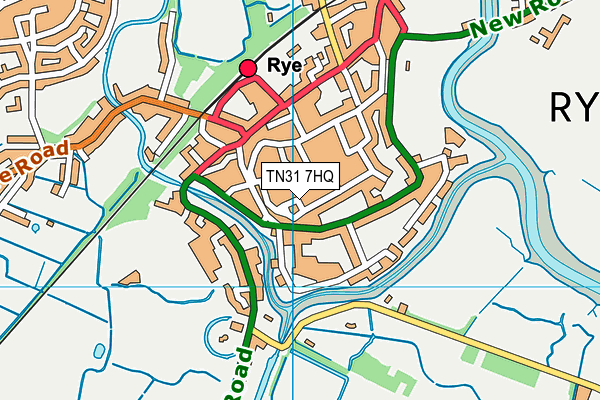 TN31 7HQ map - OS VectorMap District (Ordnance Survey)