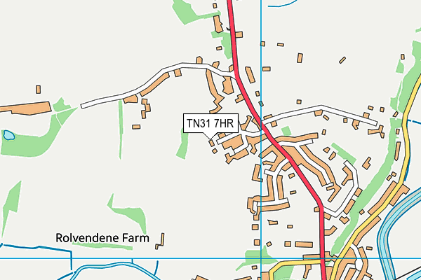 TN31 7HR map - OS VectorMap District (Ordnance Survey)