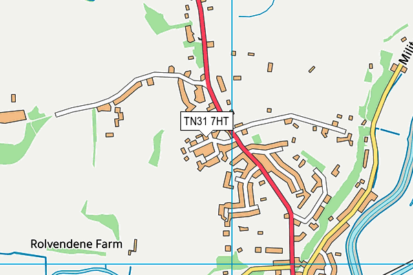 TN31 7HT map - OS VectorMap District (Ordnance Survey)