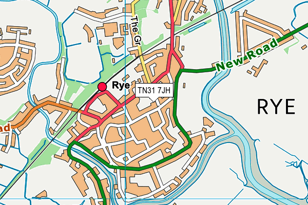 TN31 7JH map - OS VectorMap District (Ordnance Survey)