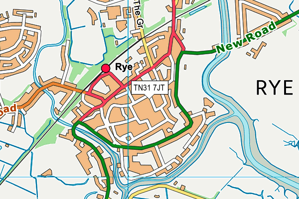 TN31 7JT map - OS VectorMap District (Ordnance Survey)