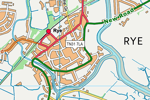 TN31 7LA map - OS VectorMap District (Ordnance Survey)
