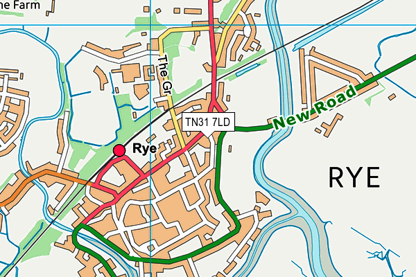 TN31 7LD map - OS VectorMap District (Ordnance Survey)