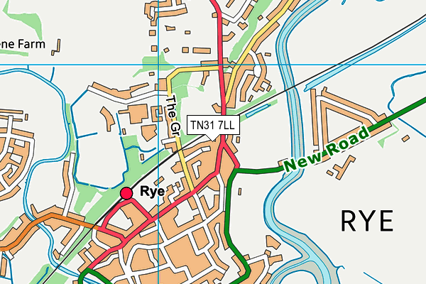 TN31 7LL map - OS VectorMap District (Ordnance Survey)