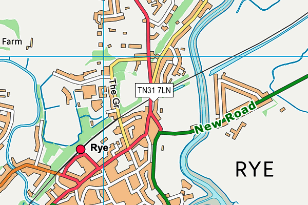 TN31 7LN map - OS VectorMap District (Ordnance Survey)