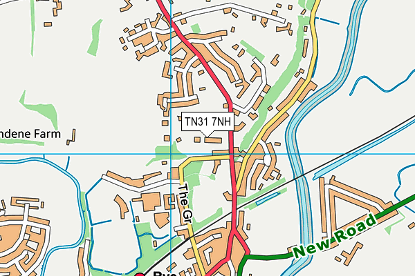 TN31 7NH map - OS VectorMap District (Ordnance Survey)