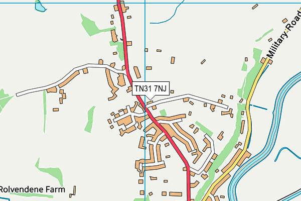 TN31 7NJ map - OS VectorMap District (Ordnance Survey)