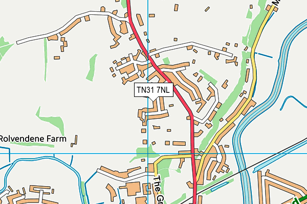 TN31 7NL map - OS VectorMap District (Ordnance Survey)