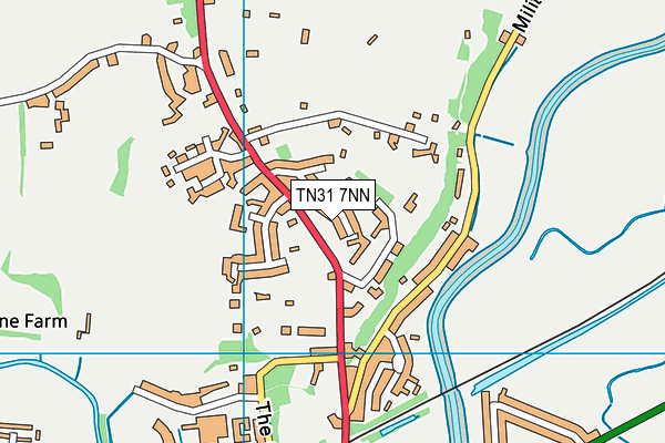 TN31 7NN map - OS VectorMap District (Ordnance Survey)