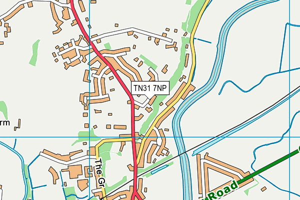 TN31 7NP map - OS VectorMap District (Ordnance Survey)