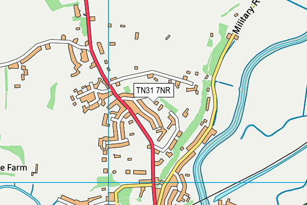 TN31 7NR map - OS VectorMap District (Ordnance Survey)