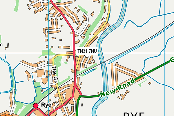 TN31 7NU map - OS VectorMap District (Ordnance Survey)