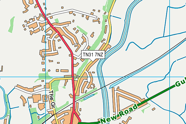 TN31 7NZ map - OS VectorMap District (Ordnance Survey)