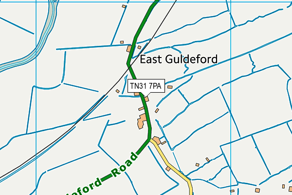 TN31 7PA map - OS VectorMap District (Ordnance Survey)