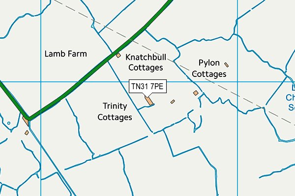 TN31 7PE map - OS VectorMap District (Ordnance Survey)