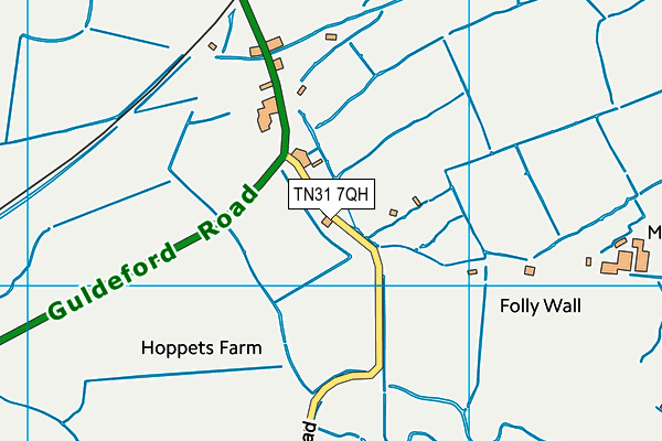 TN31 7QH map - OS VectorMap District (Ordnance Survey)