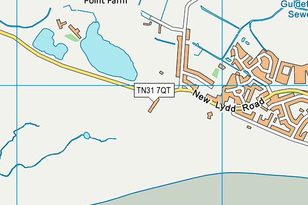 TN31 7QT map - OS VectorMap District (Ordnance Survey)