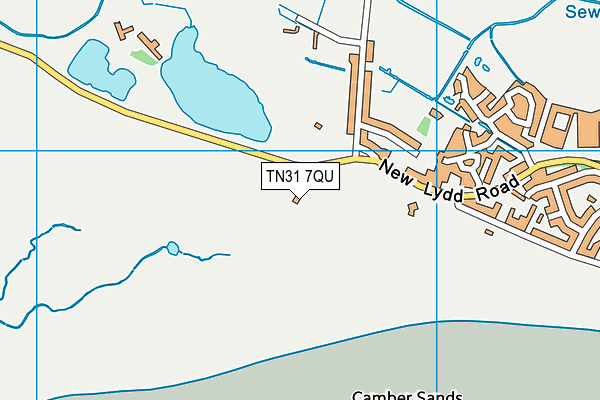 TN31 7QU map - OS VectorMap District (Ordnance Survey)