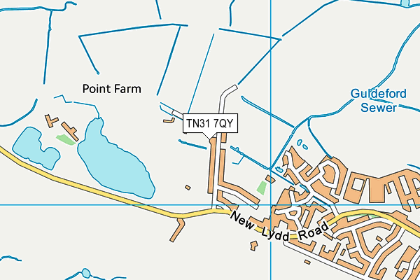 TN31 7QY map - OS VectorMap District (Ordnance Survey)