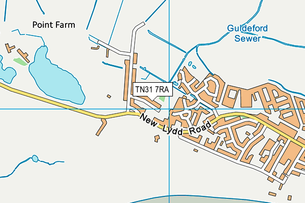 TN31 7RA map - OS VectorMap District (Ordnance Survey)
