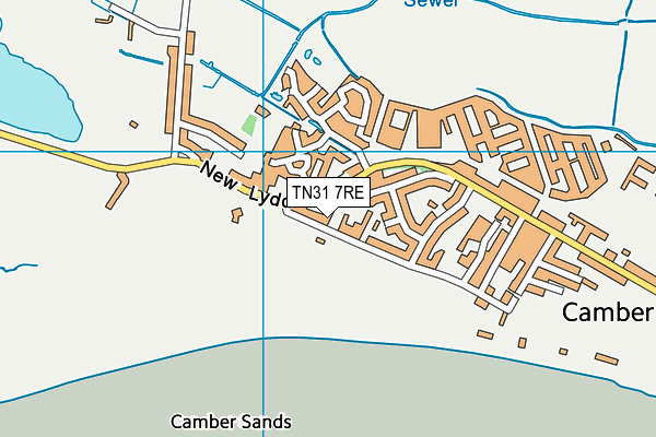 TN31 7RE map - OS VectorMap District (Ordnance Survey)