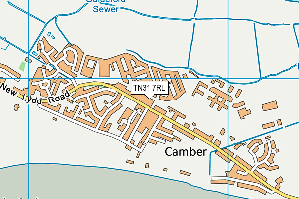 TN31 7RL map - OS VectorMap District (Ordnance Survey)