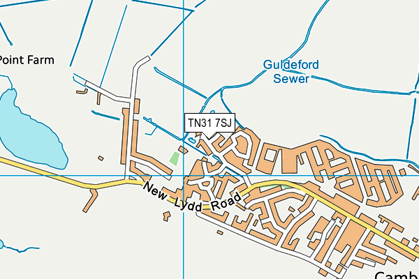 TN31 7SJ map - OS VectorMap District (Ordnance Survey)