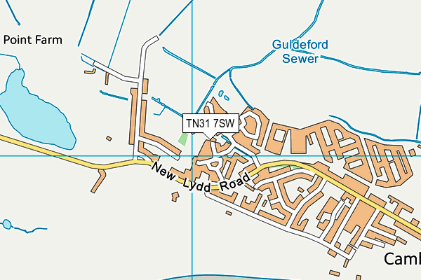 TN31 7SW map - OS VectorMap District (Ordnance Survey)