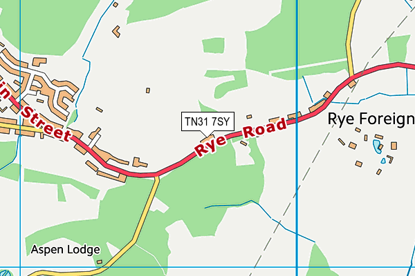 TN31 7SY map - OS VectorMap District (Ordnance Survey)