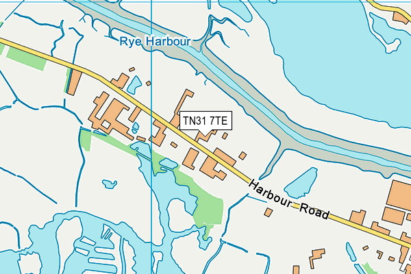 Map of BIKES G.B. (RYE) LTD at district scale