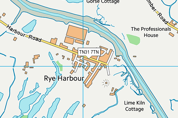 TN31 7TN map - OS VectorMap District (Ordnance Survey)