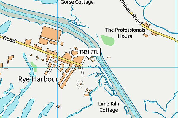 TN31 7TU map - OS VectorMap District (Ordnance Survey)