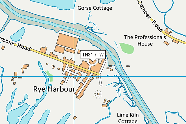 TN31 7TW map - OS VectorMap District (Ordnance Survey)