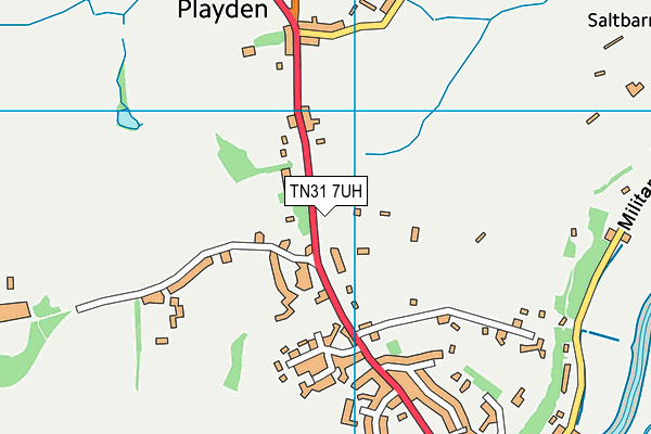TN31 7UH map - OS VectorMap District (Ordnance Survey)