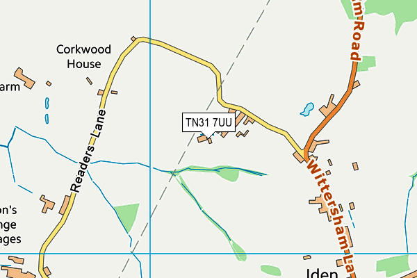 TN31 7UU map - OS VectorMap District (Ordnance Survey)