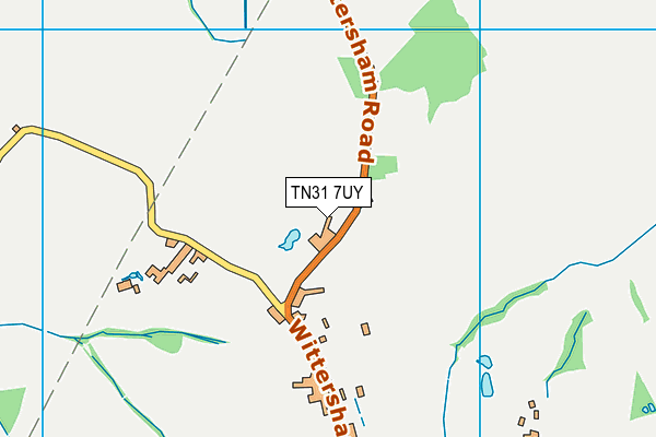 TN31 7UY map - OS VectorMap District (Ordnance Survey)