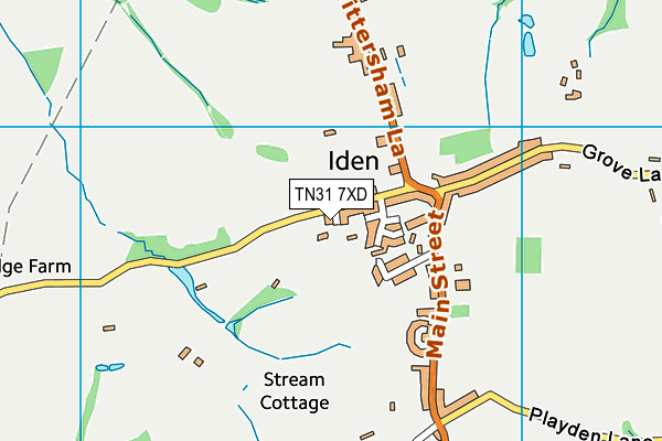 Iden Park map (TN31 7XD) - OS VectorMap District (Ordnance Survey)