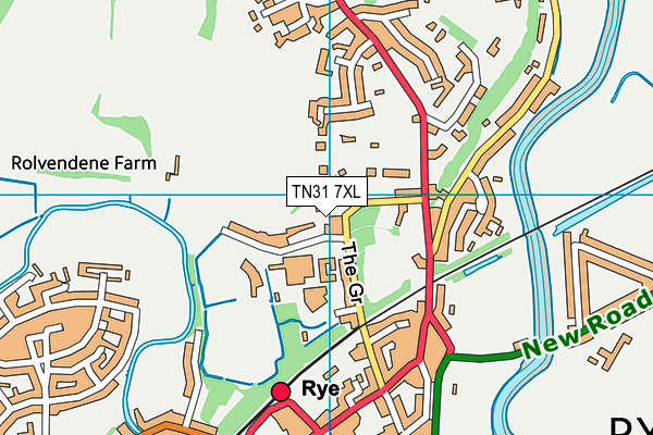 TN31 7XL map - OS VectorMap District (Ordnance Survey)