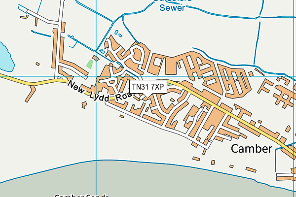 TN31 7XP map - OS VectorMap District (Ordnance Survey)