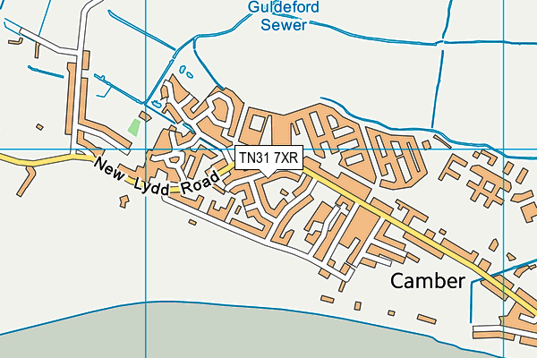 TN31 7XR map - OS VectorMap District (Ordnance Survey)