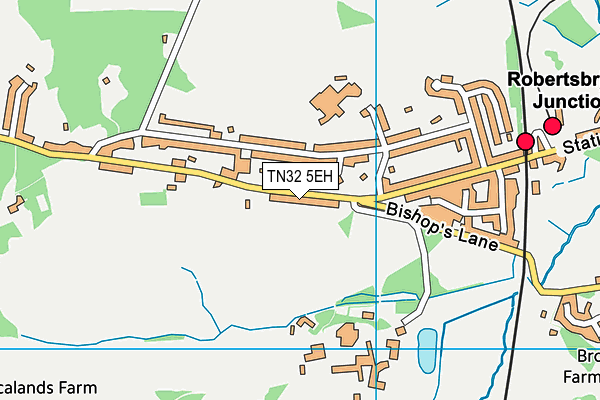 TN32 5EH map - OS VectorMap District (Ordnance Survey)