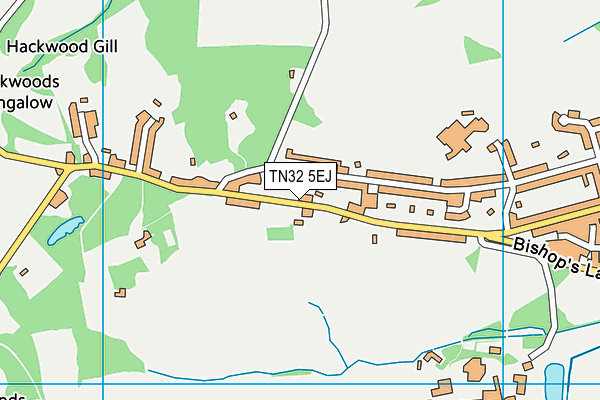 TN32 5EJ map - OS VectorMap District (Ordnance Survey)