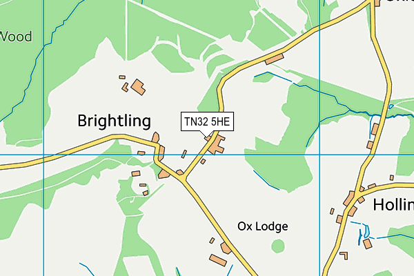 TN32 5HE map - OS VectorMap District (Ordnance Survey)